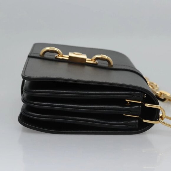 LOUIS VUITTON Rendezvous Shoulder Bag Leather Black - Picture 3 of 15
